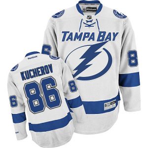 Herren Tampa Bay Lightning Eishockey Trikot Nikita Kucherov #86 Reebok Weiß Auswärts